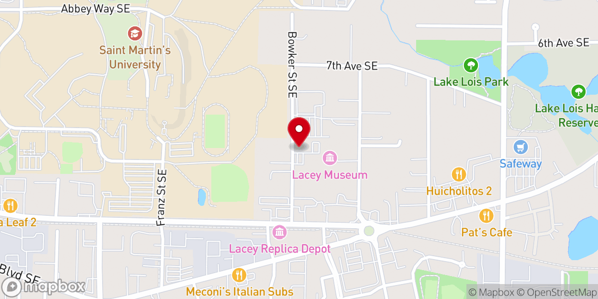 Map showing location of Emergency Outreach Program