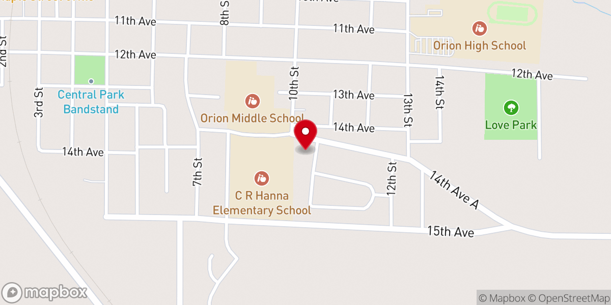Map showing location of Mary, Our Lady of Peace Catholic Church