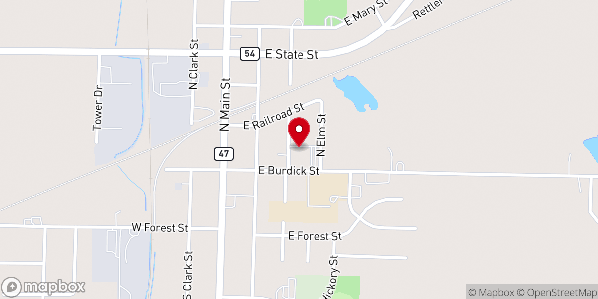 Map showing location of St Mary's Catholic Church