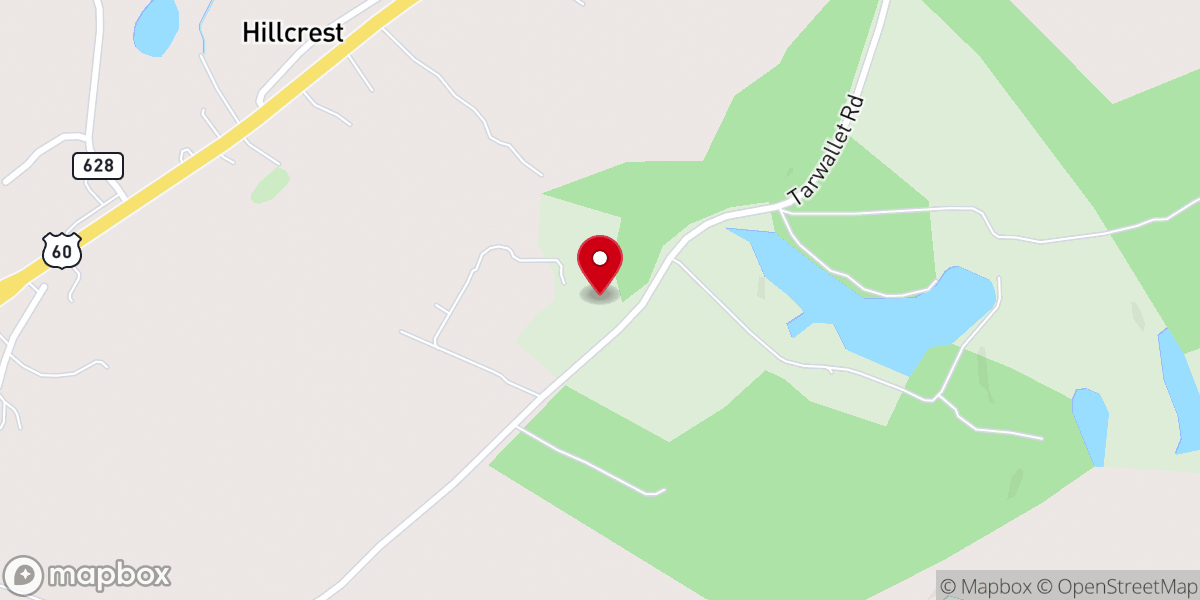 Map showing location of Tear Wallet Church
