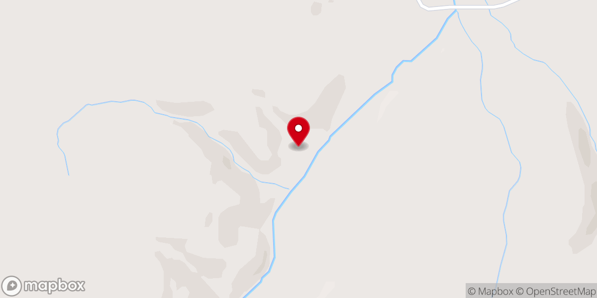Map showing location of Bethel United Baptist Bible Camp