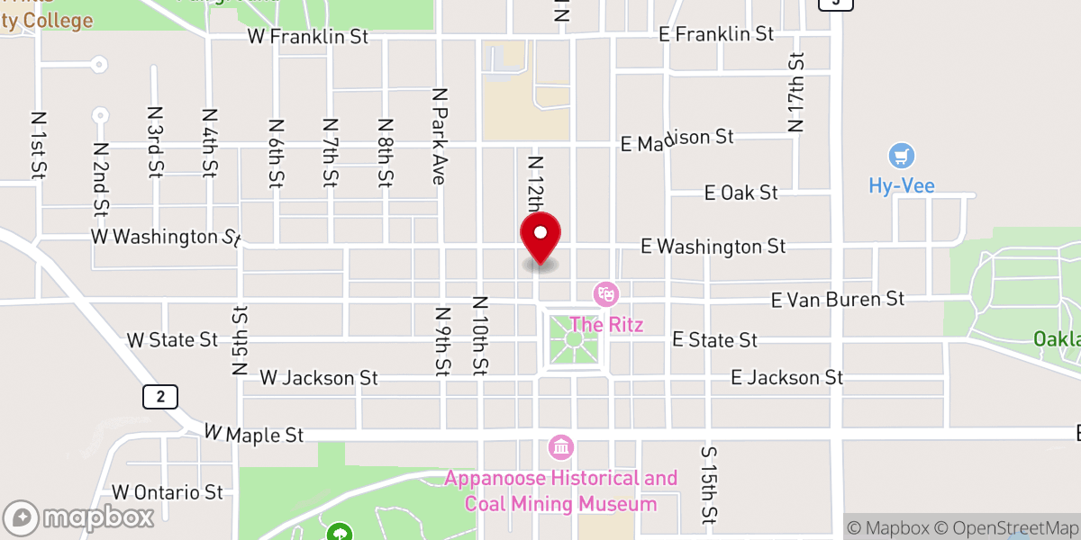 Map showing location of The Lord's Cupboard Food Pantry, First United Methodist