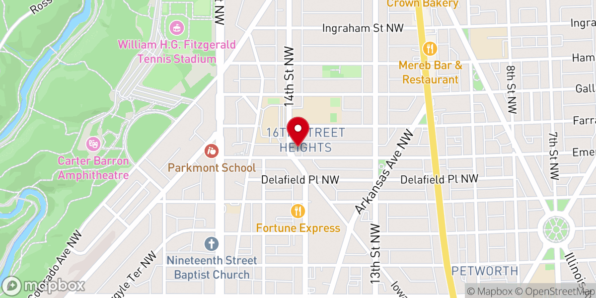 Map showing location of Saint Paul African Methodist Episcopal Church