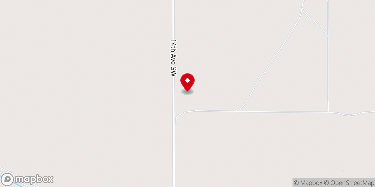 Map showing location of South Saint Olaf Church