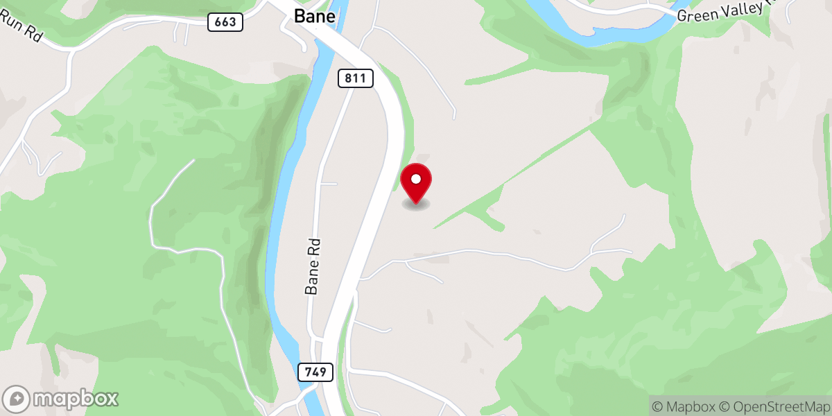 Map showing location of Pleasant Hill United Methodist