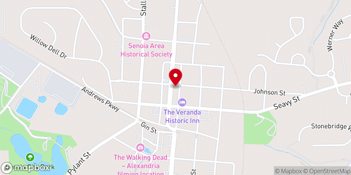 Map showing location of Church of God of Prophecy