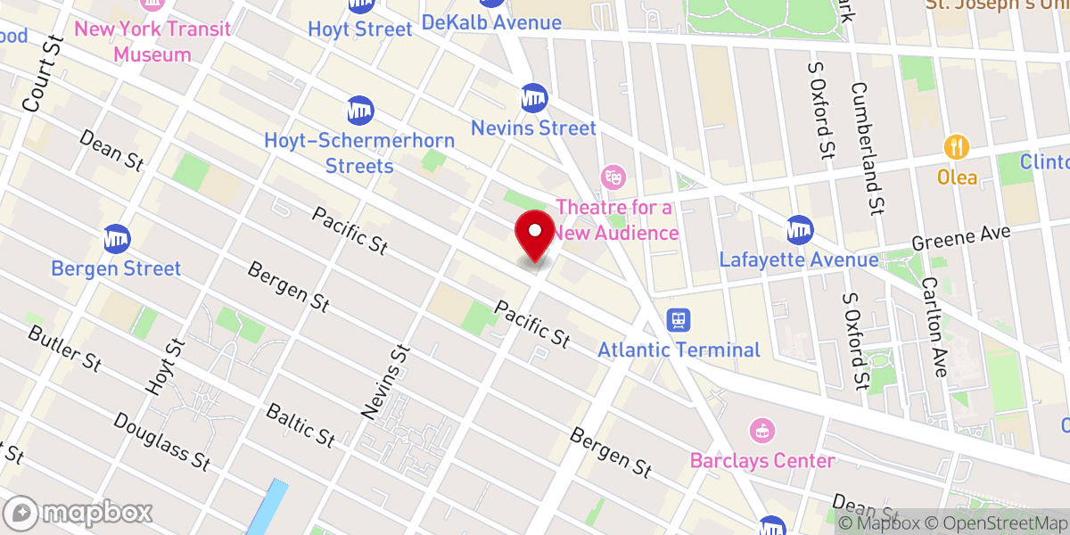 Map showing location of Forefront Church Brooklyn