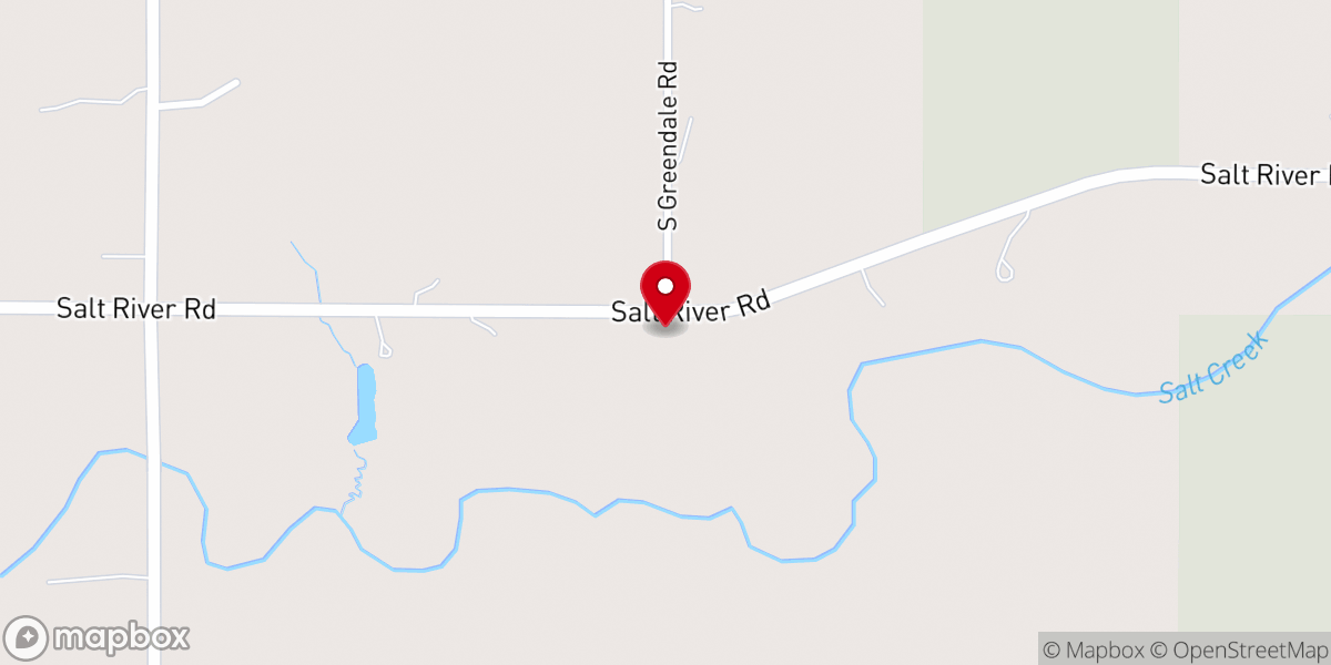 Map showing location of Salt River Church