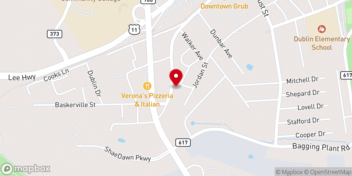 Map showing location of Showers of Blessing COGIC