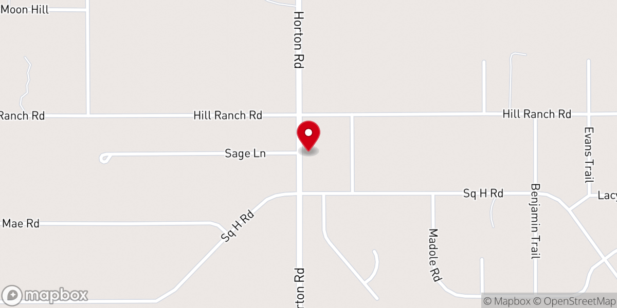 Map showing location of Harvest Bible Fellowship