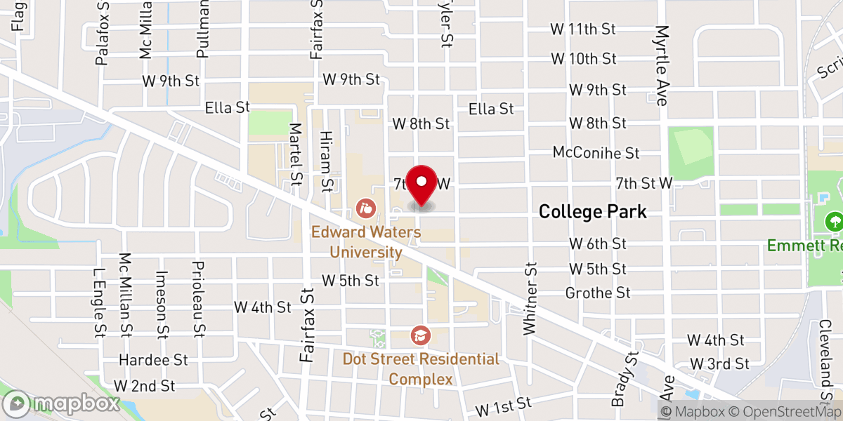 Map showing location of Here to There Ministries