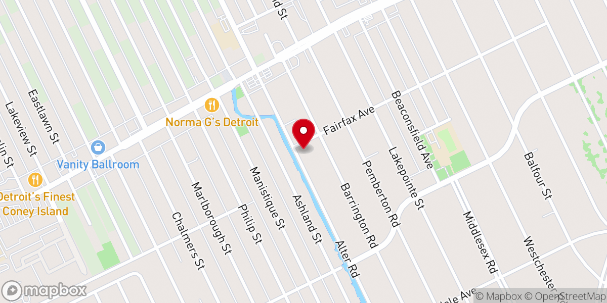 Map showing location of Spirit of Excellence Ministries