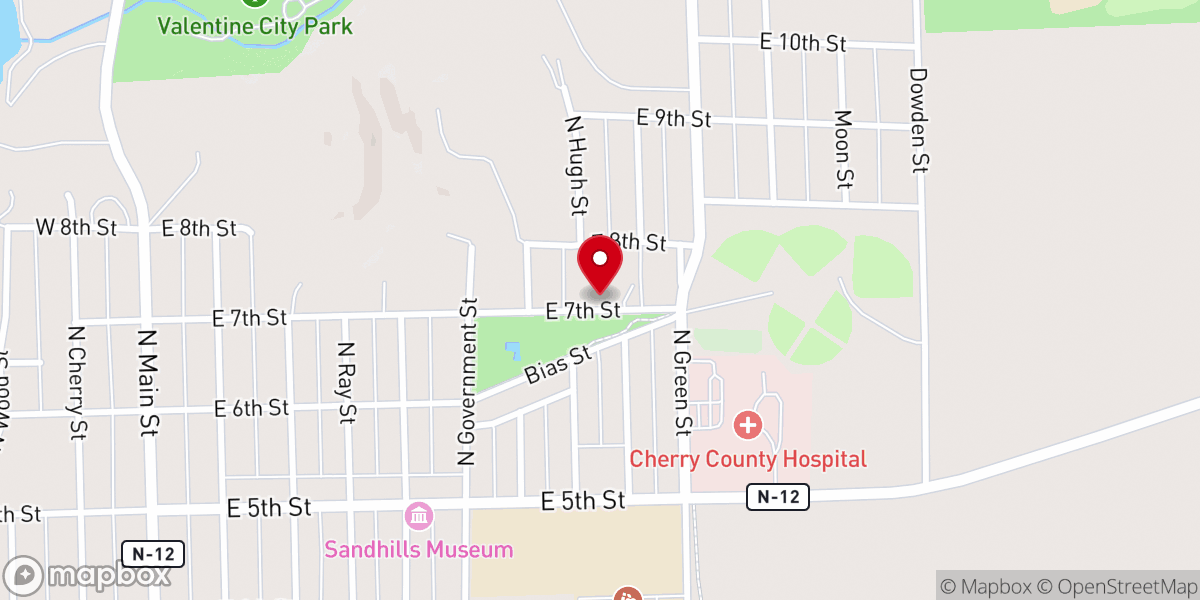 Map showing location of Missions Flame Ministries