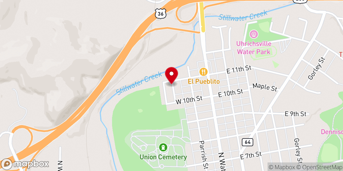 Map showing location of St John's Worship & Praise
