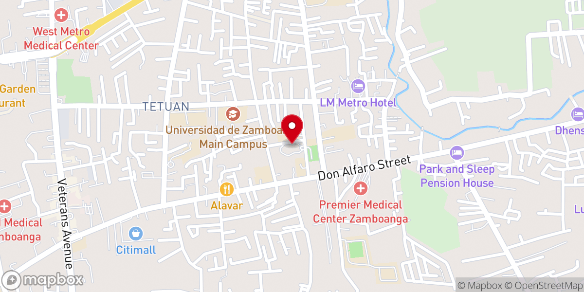 Map showing location of St. Ignatius of Loyola Parish Church