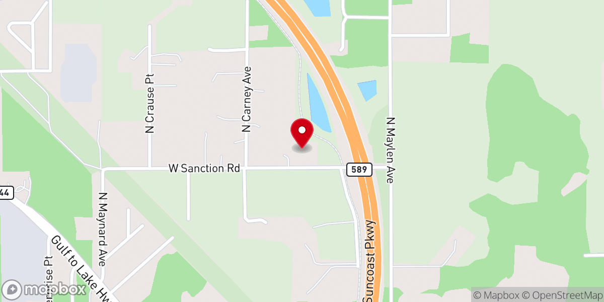 Map showing location of Providence Baptist Church
