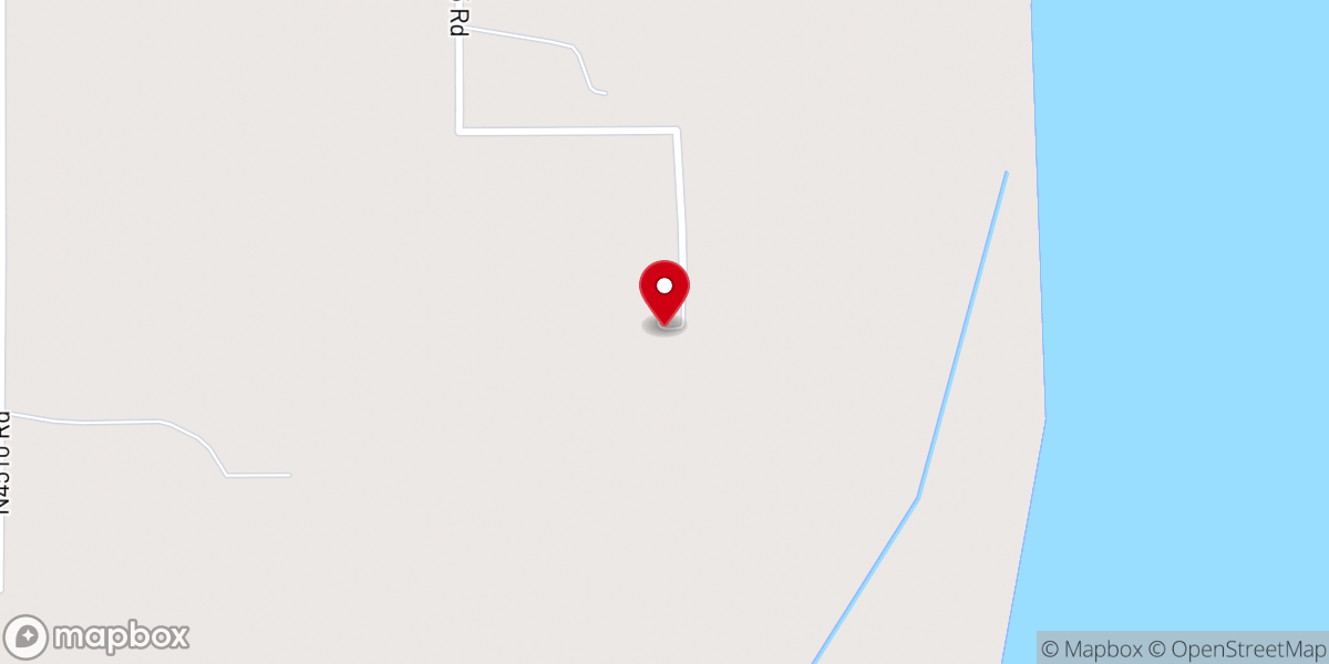 Map showing location of New Hope Indian Baptist Church