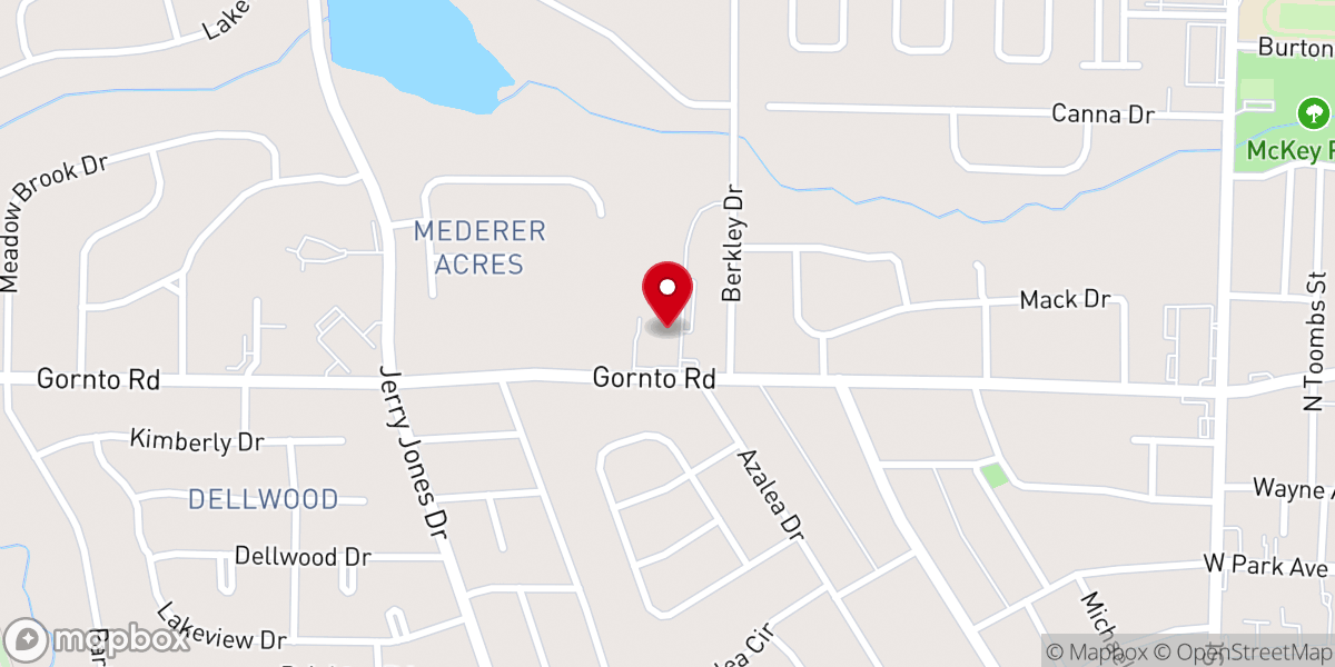 Map showing location of St. John the Evangelist Catholic School