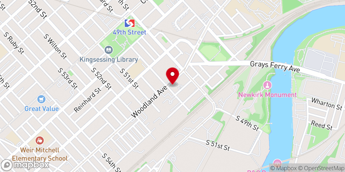 Map showing location of Mount Zion International Ministries