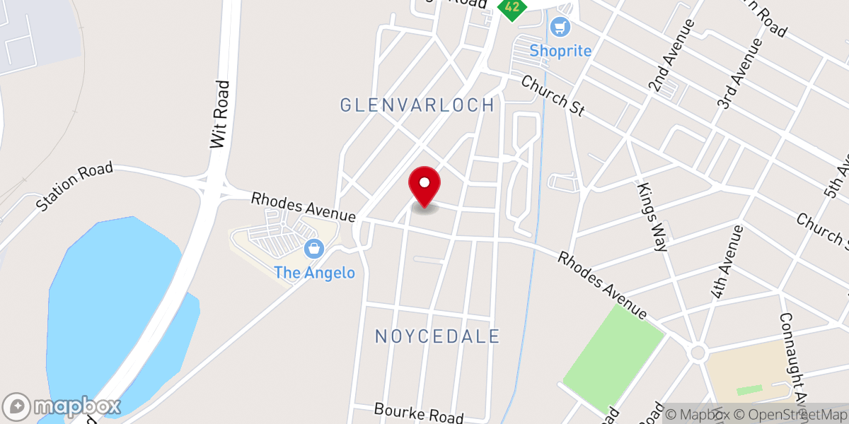 Map showing location of Our Lady of Sorrows Catholic Church