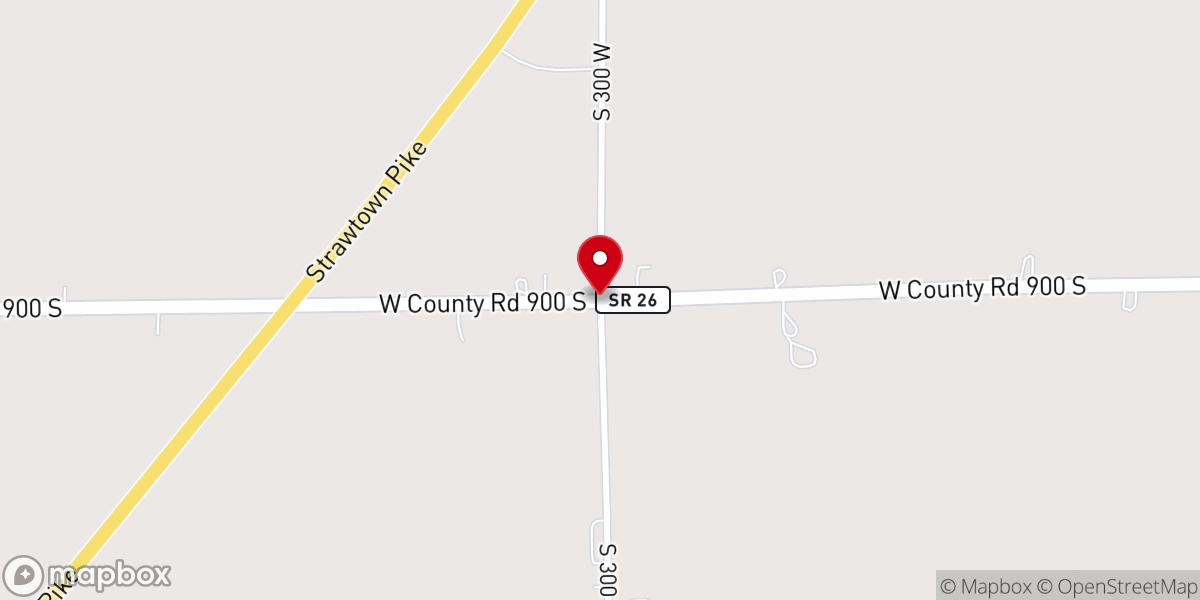 Map showing location of Center Christian Church