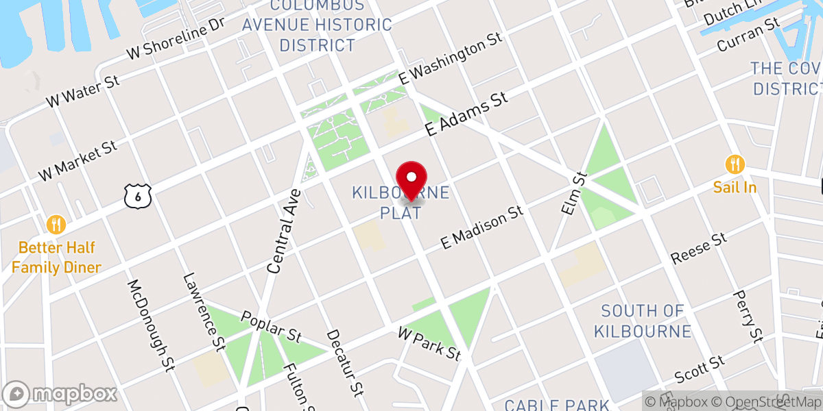 Map showing location of Sts. Peter & Paul Catholic Church