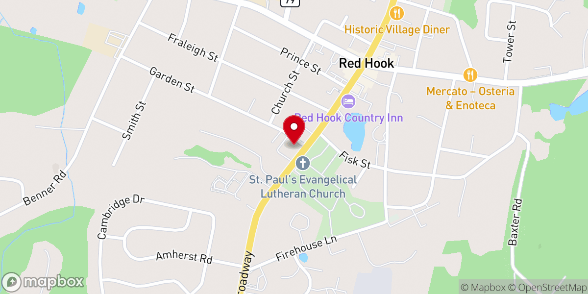 Map showing location of St Christophers Church