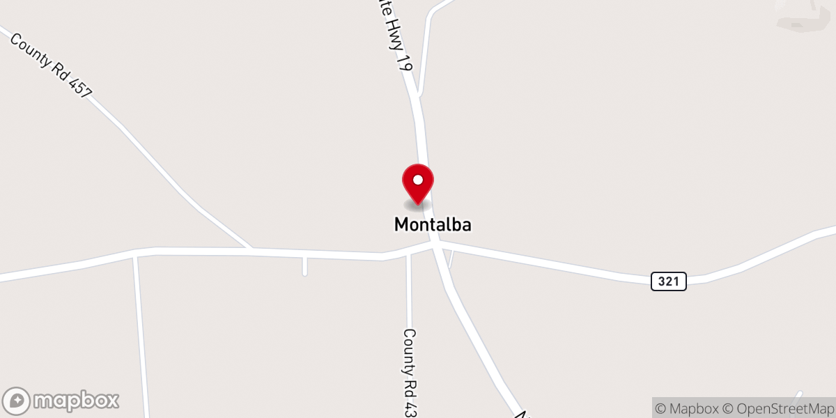 Map showing location of Providence Baptist Church