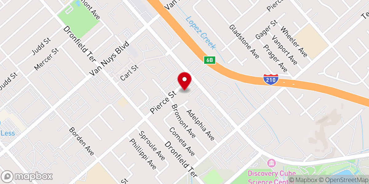 Map showing location of Iglesia amor fe y esperanza