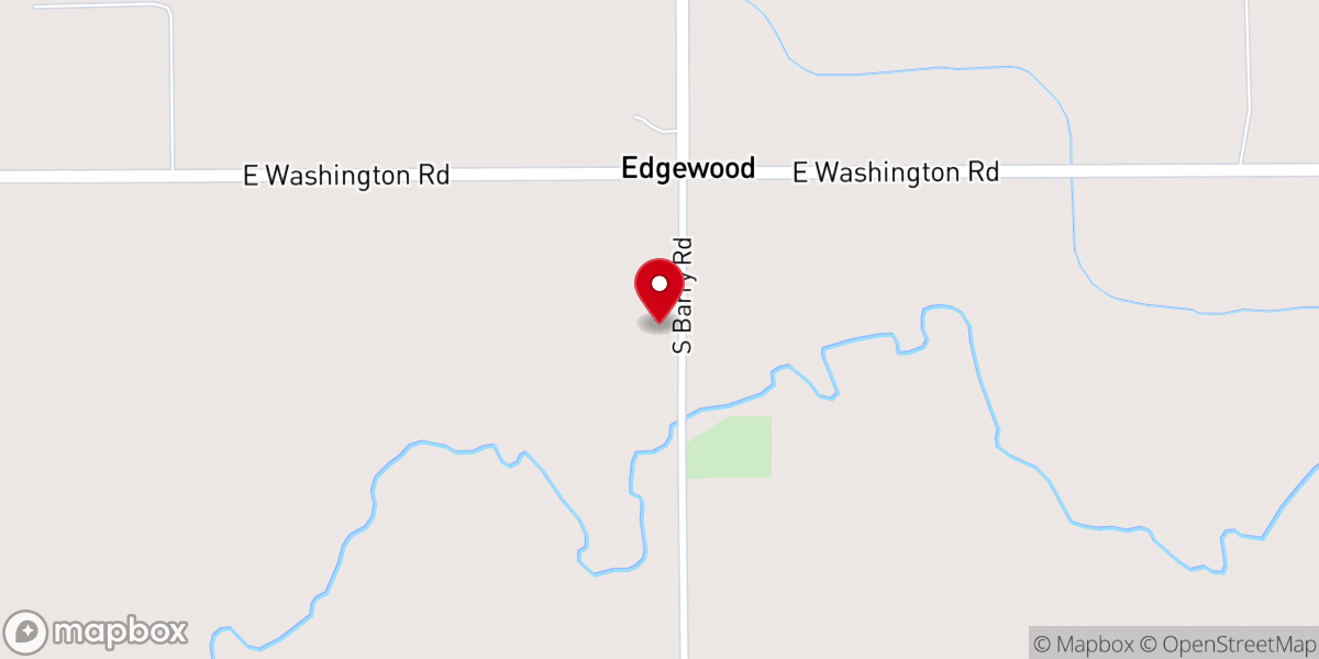 Map showing location of Edgewood Church of God