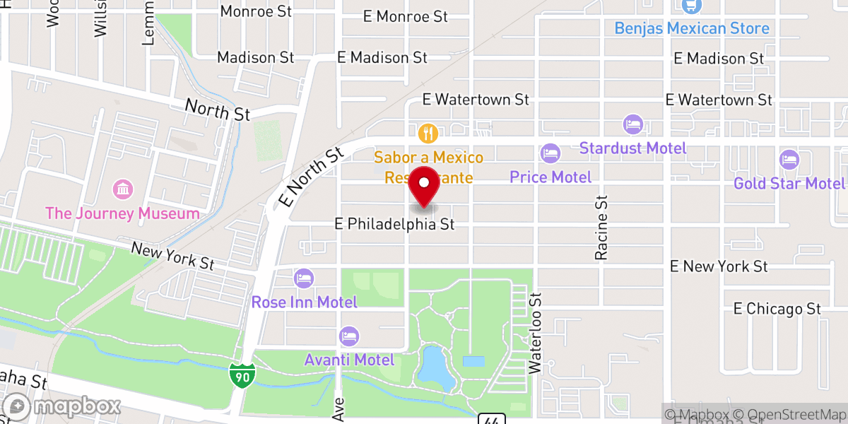 Map showing location of Lifeway Church