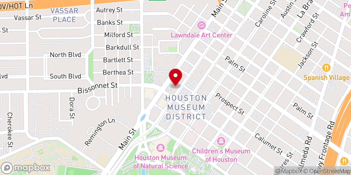 Map showing location of St. Paul's United Methodist Church