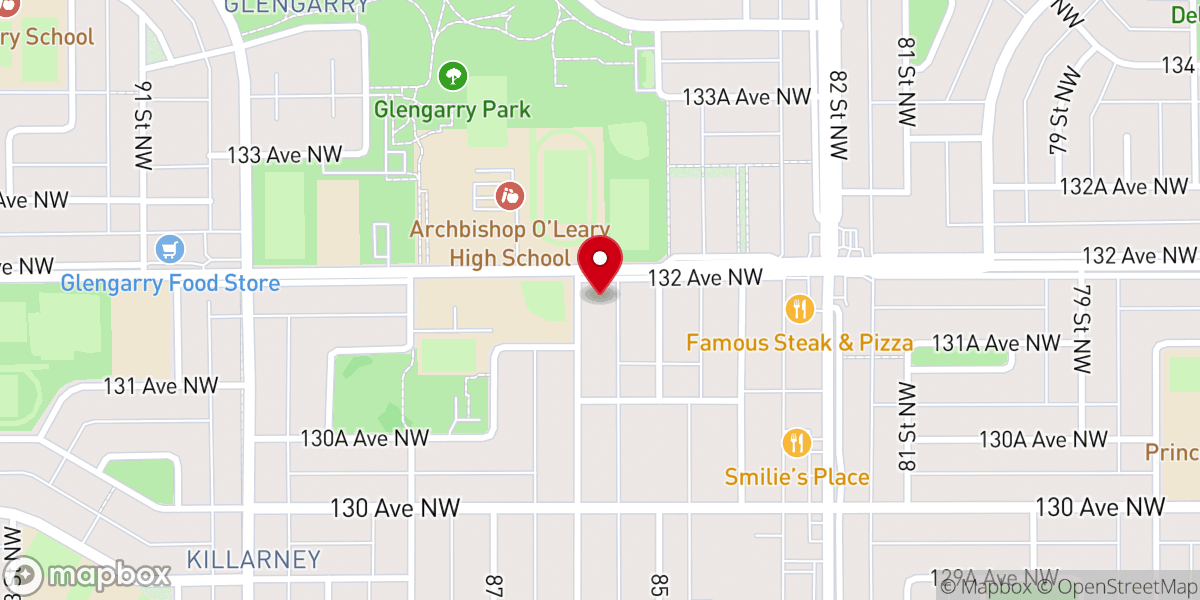 Map showing location of St. Matthew Catholic Church