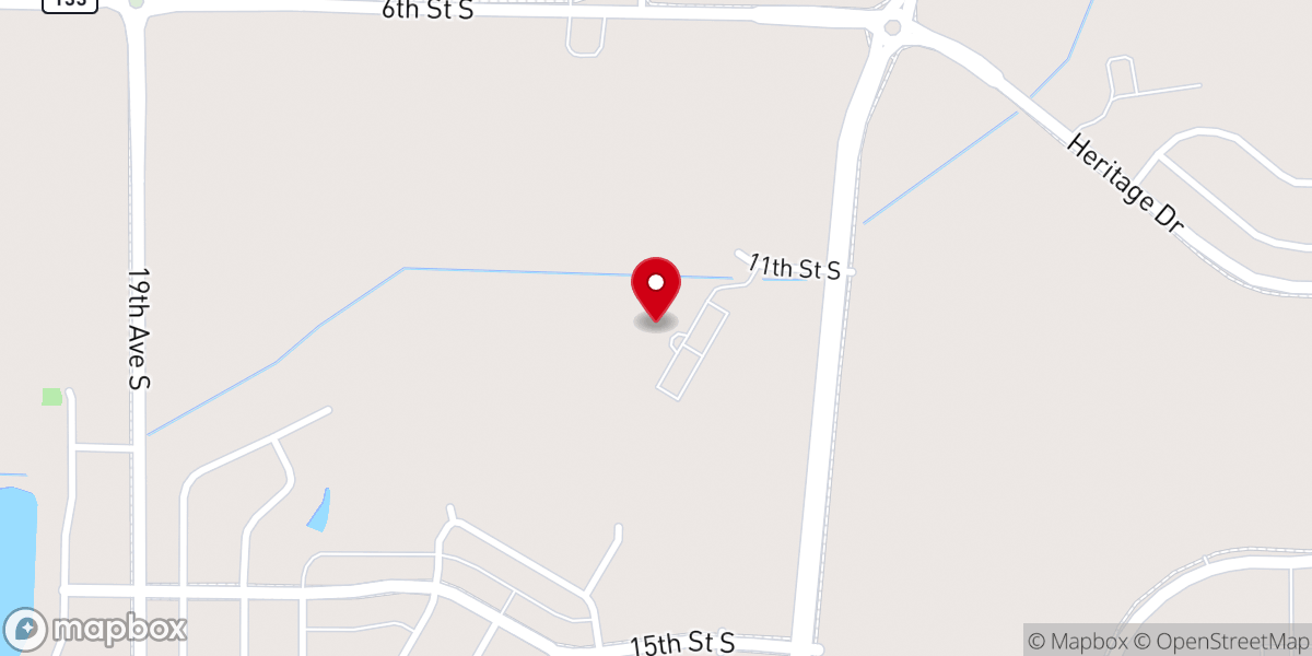 Map showing location of First United Methodist Church of the St. Cloud Region