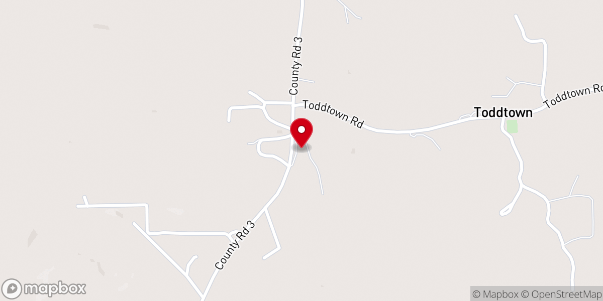 Map showing location of Union Church
