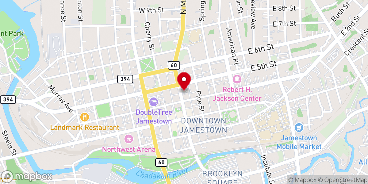 Map showing location of St Luke's Episcopal Church