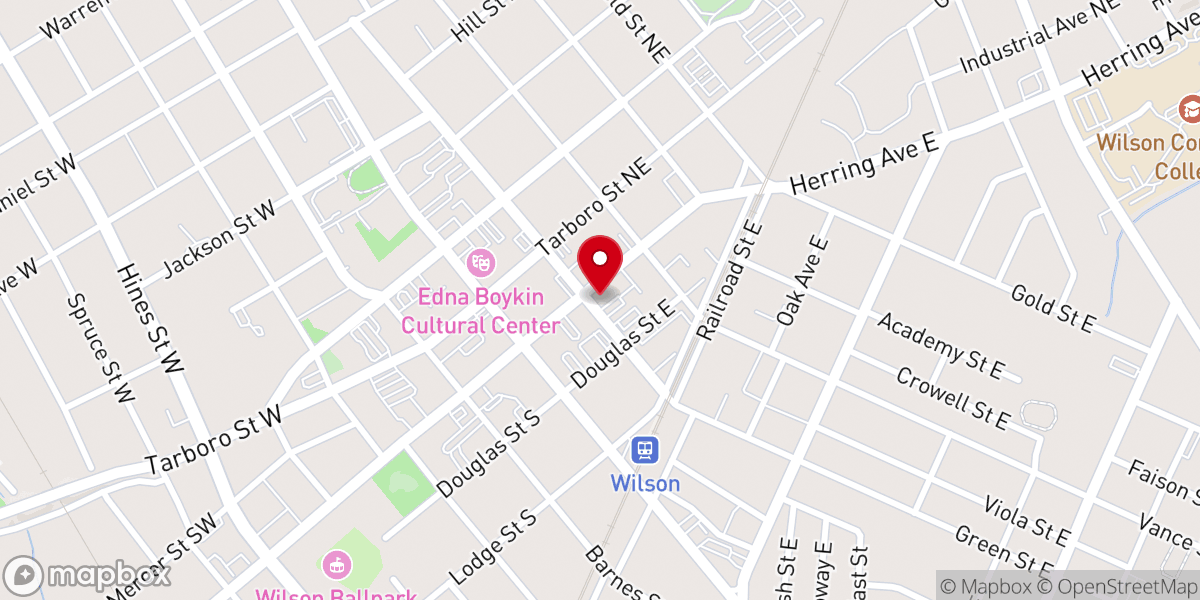 Map showing location of St Timothy's Episcopal Church
