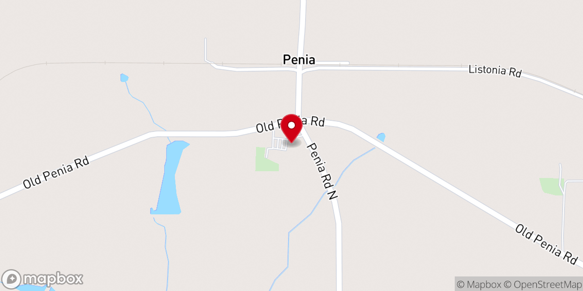 Map showing location of Penia Baptist Church Basketball Court and Playground