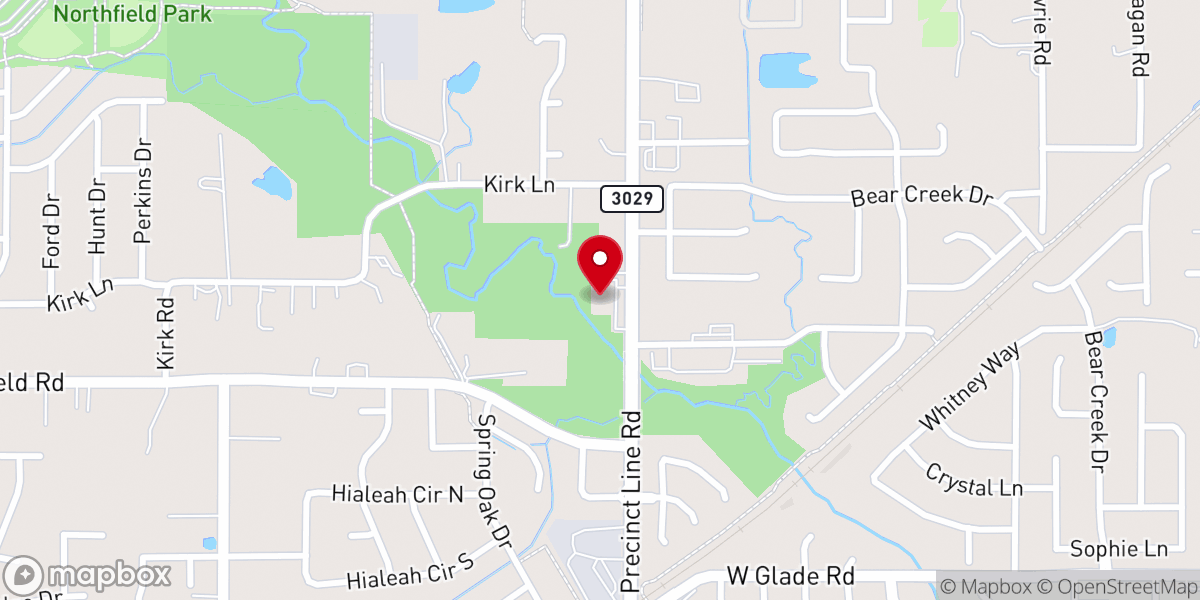 Map showing location of Consumed Church