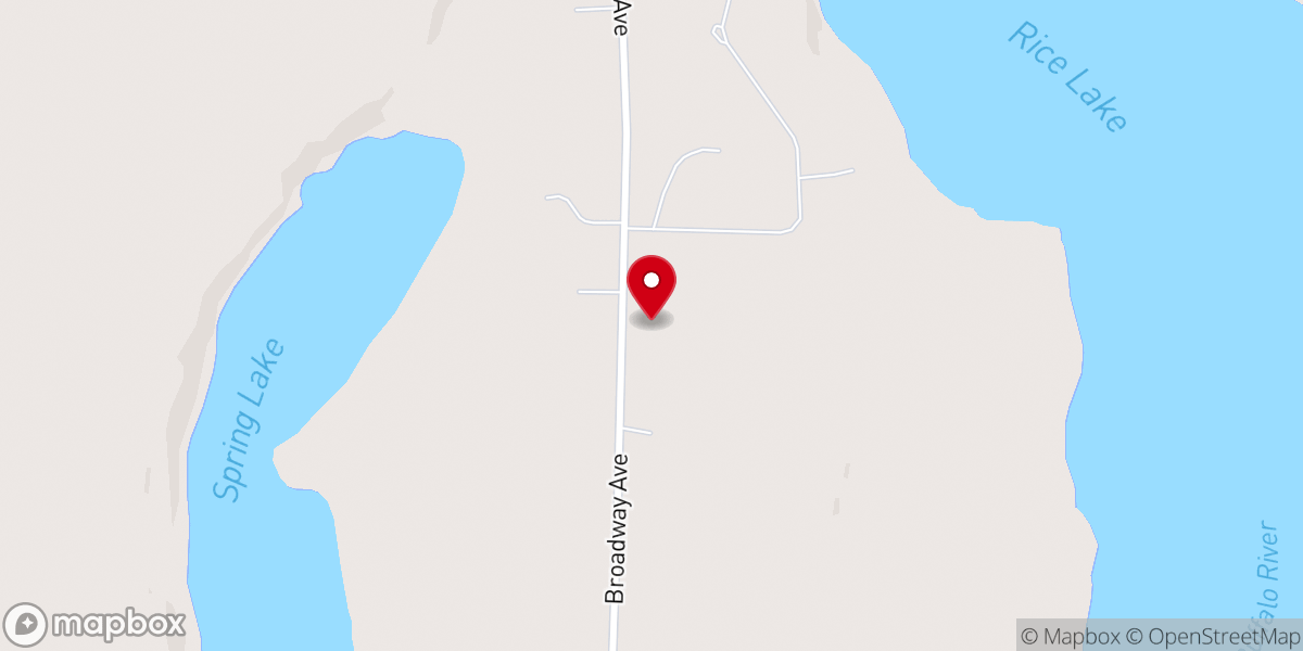 Map showing location of Holmesville Church