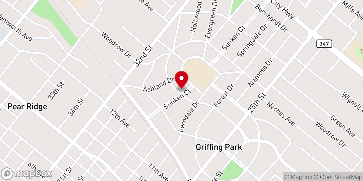 Map showing location of Outreach Port Arthur Inc