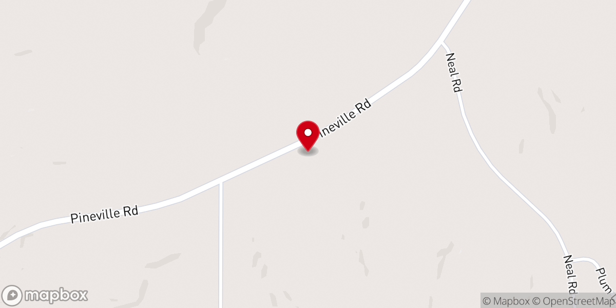 Map showing location of Brown Chapel Ame