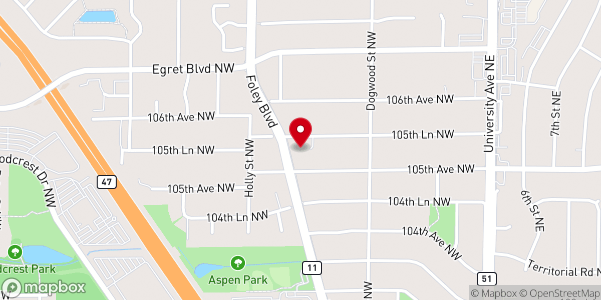 Map showing location of Answer in Jesus Ministries