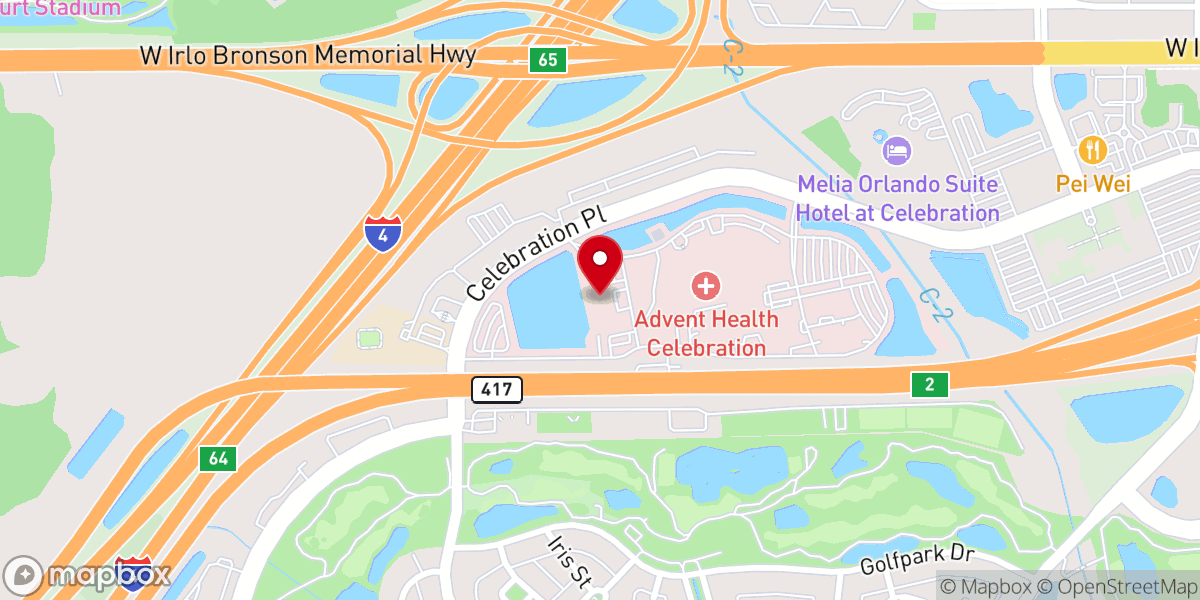 Map showing location of Celebration Seventh-day Adventist Church