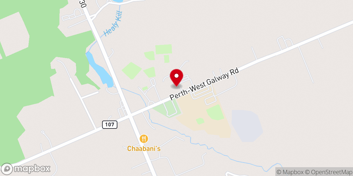 Map showing location of Perth Bible Church