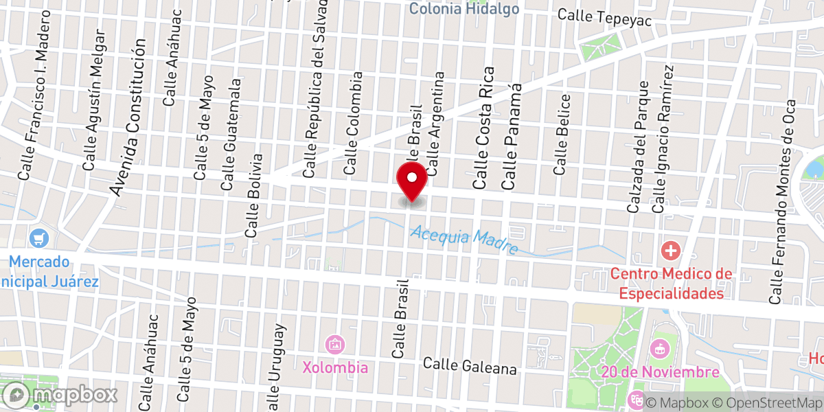 Map showing location of Vid Iglesia Cristiana B.