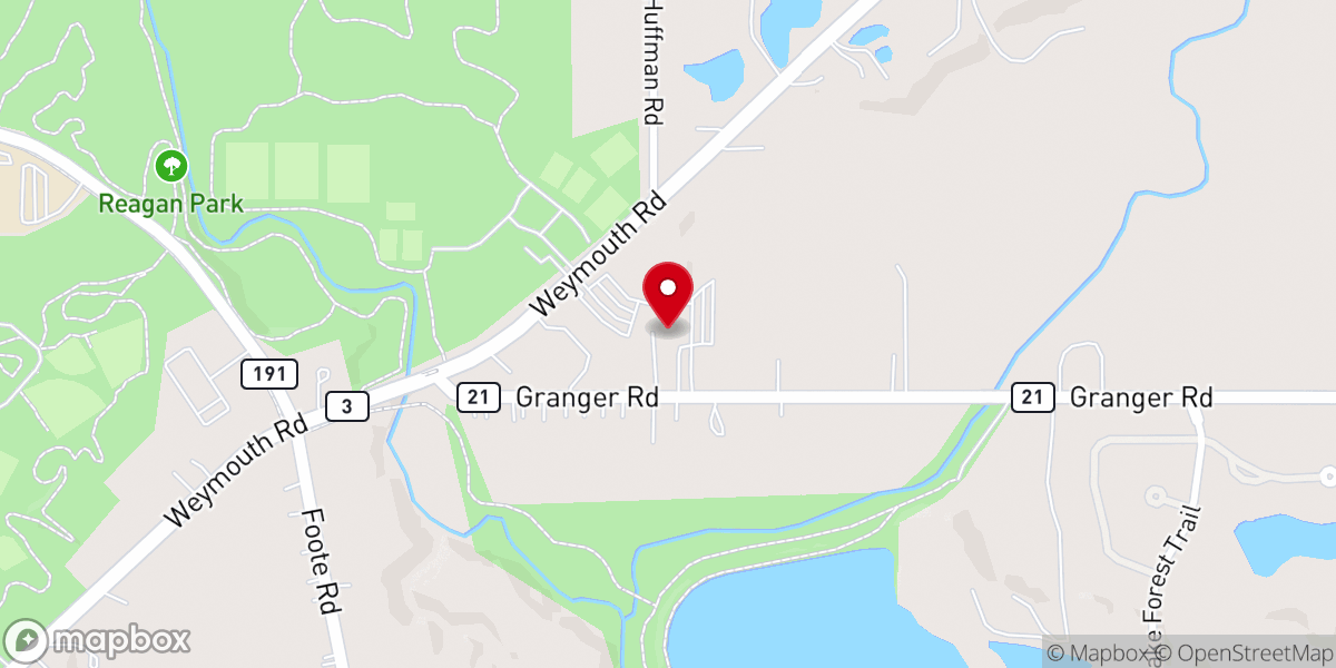 Map showing location of Cornerstone Chapel
