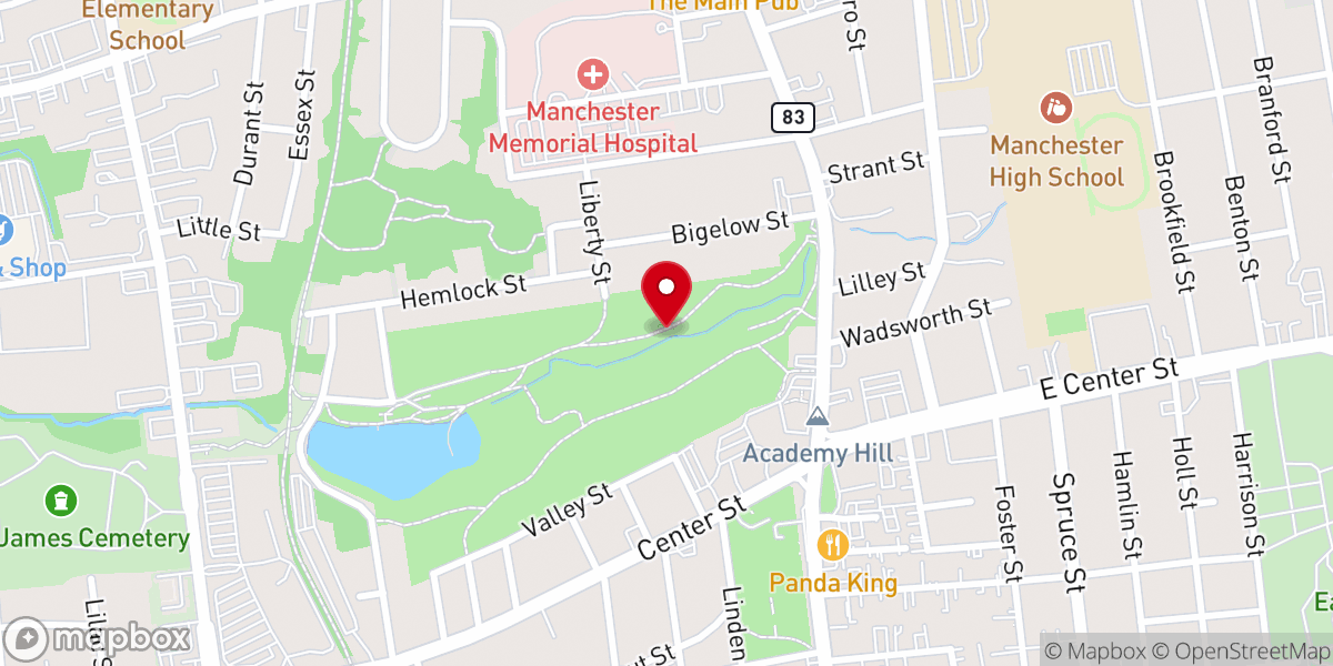 Map showing location of Holy Transfiguration Inc