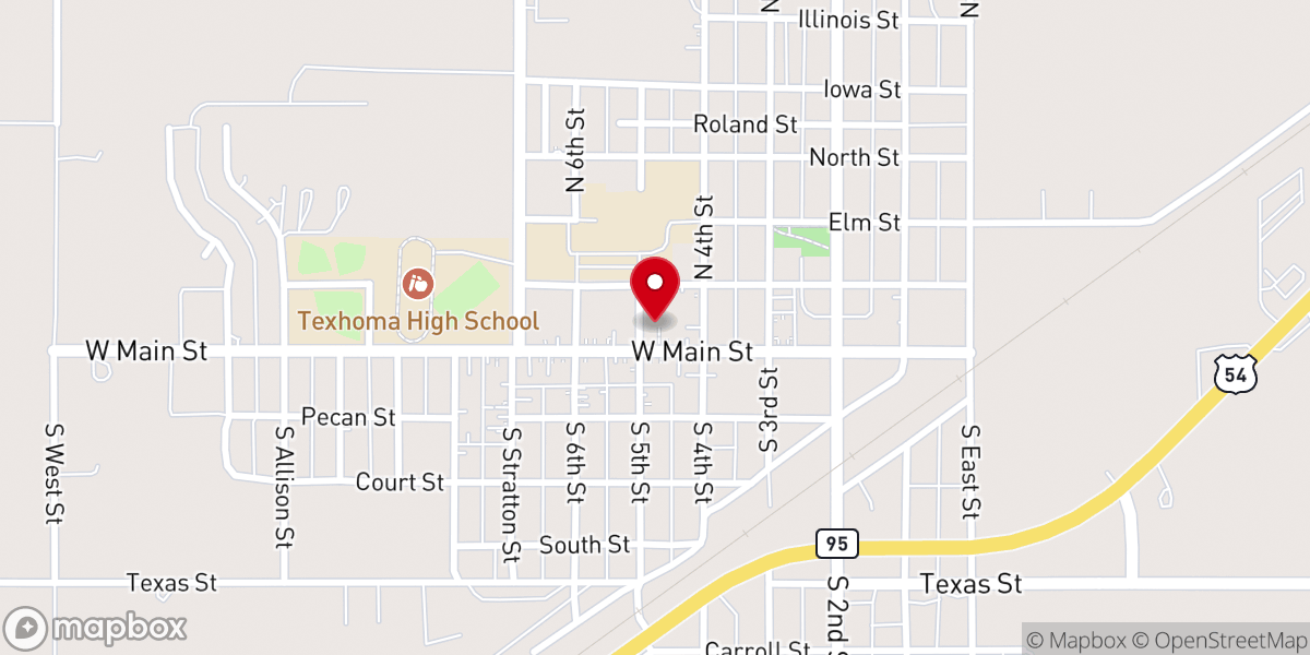 Map showing location of Southern Baptist Church