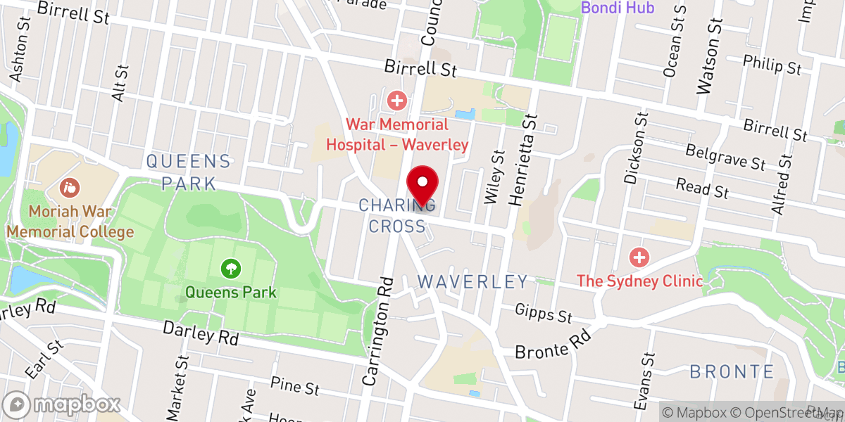 Map showing location of Jubilee Church